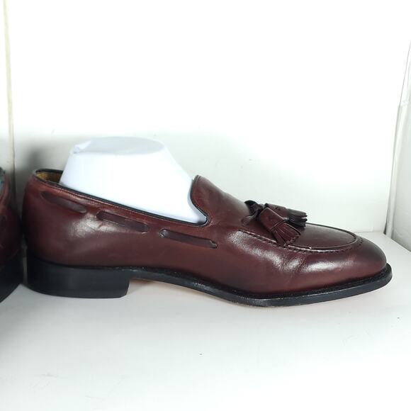 Johnston Murphy Men\'s Aristocraft US9B/D Burgundy Leather Tassel Loafers main image 12